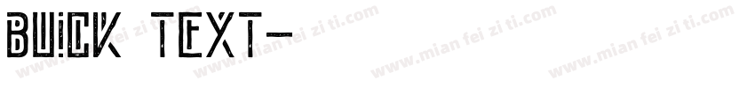 Buick Text字体转换